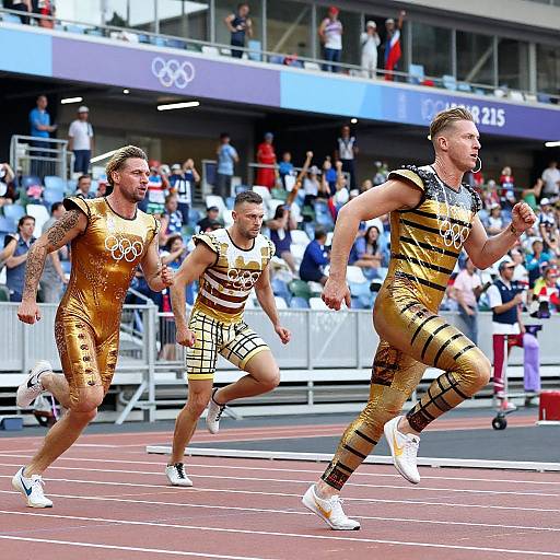 Beer Olympic Costumed Race Action
