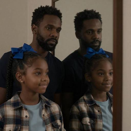 Reflective Moment: Father and Daughter