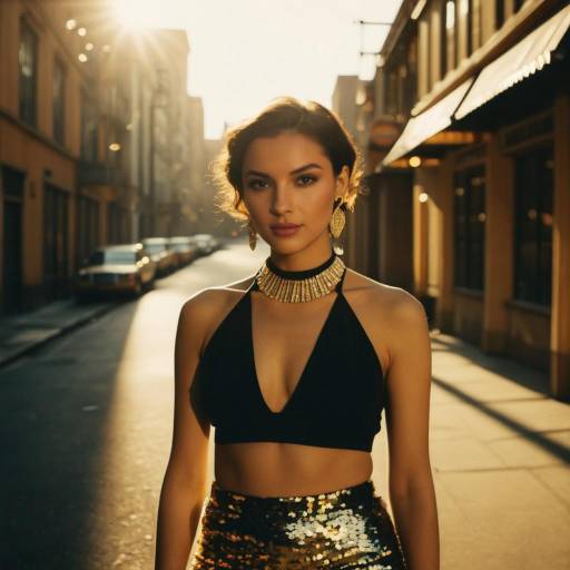 Urban Fashion Statement in Neon Lights