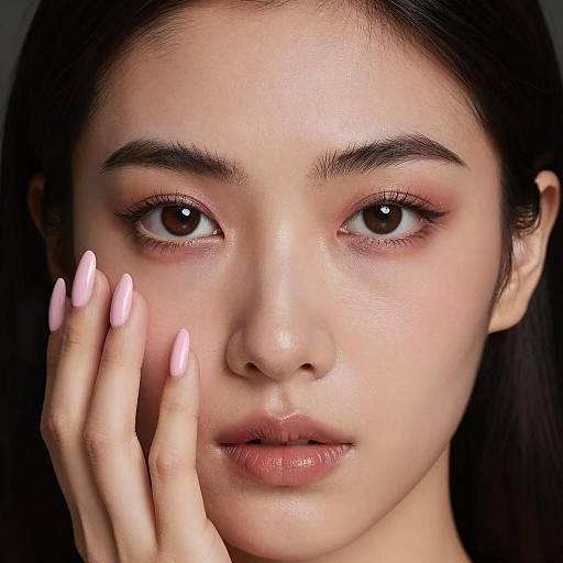 Intense Close-Up of a Woman's Face