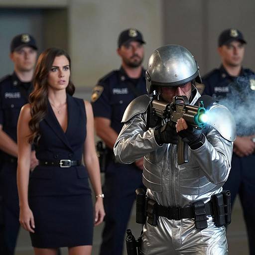 Urban Tension: A Confrontation Scene