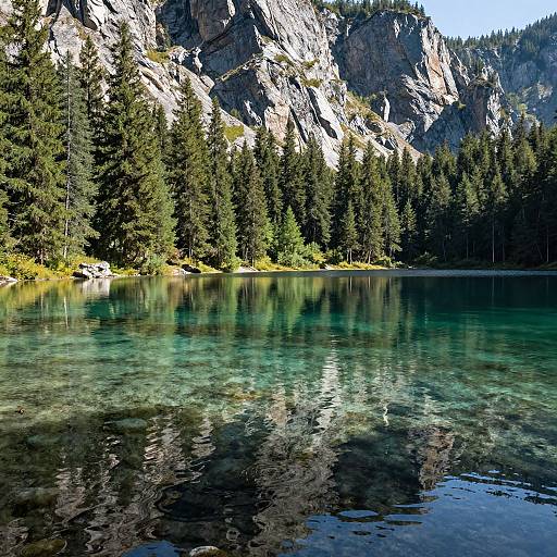 Photorealistic Serene Mountain Lake