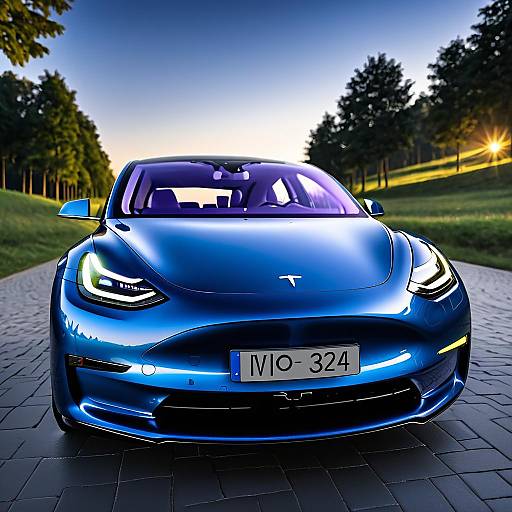 Tesla Model 3 auf dem Mond