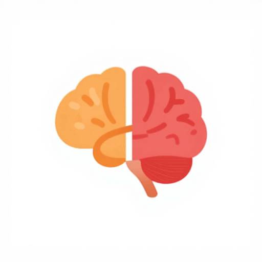 Minimalist Split Brain Icon