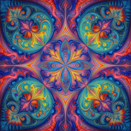 Psychedelic Abstract AI Artwork