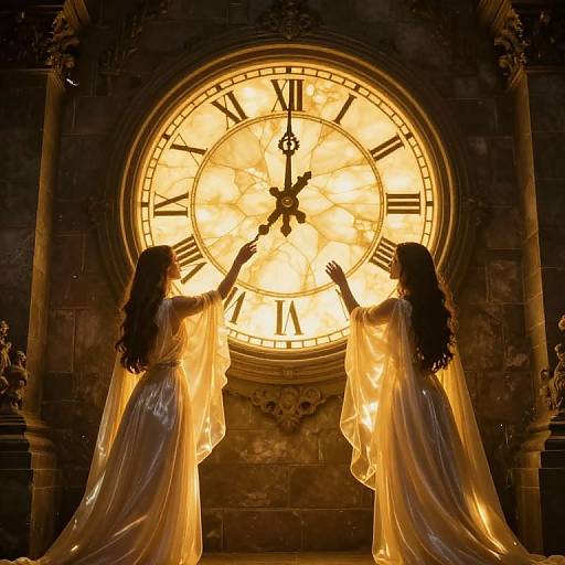 Surreal Golden Hour Timekeepers