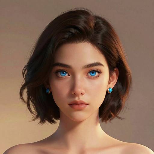 Realistic Digital Portrait with Halo Glow