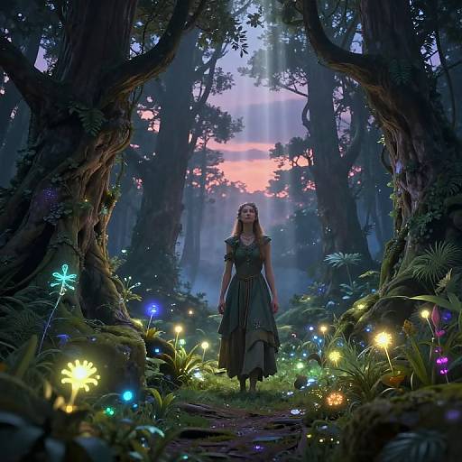 Mystical Forest Guardian at Twilight