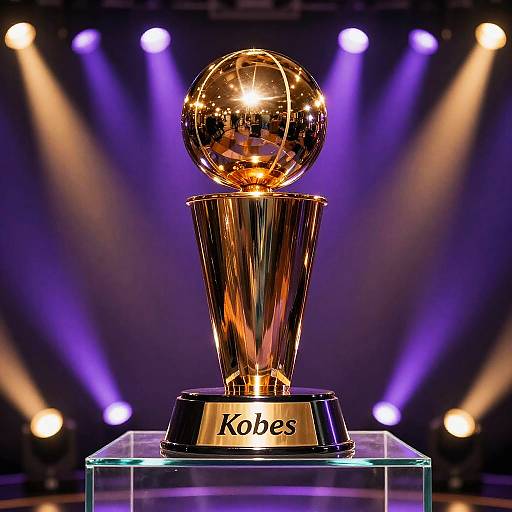 Kobe Bryant Trophy Celebration