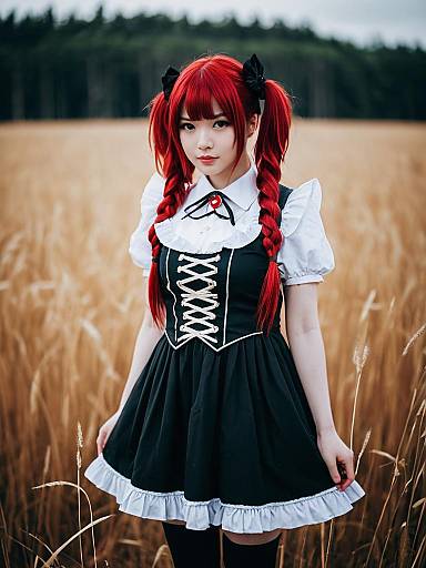 Lifestyle costume photo of Hanazono yurine. Cosplay clothes