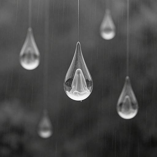 Monochromatic Raindrops with Ghostly Dreams