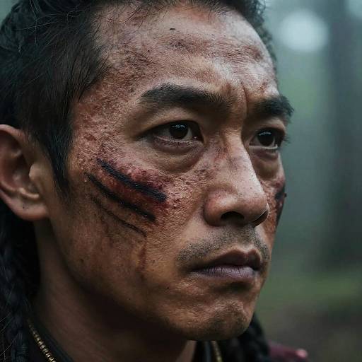 Ancient Tribal Warrior Portrait