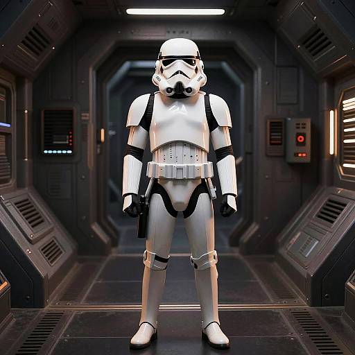 Pepe as Stormtrooper on Death Star