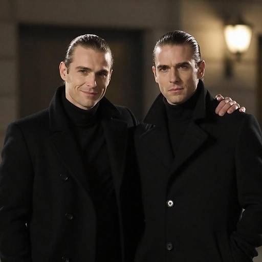 Urban Portrait of Two Stylish Men