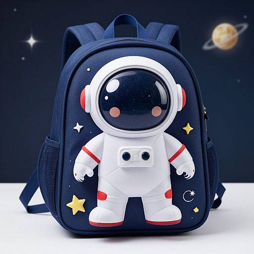 Whimsical Spaceman Backpack Design