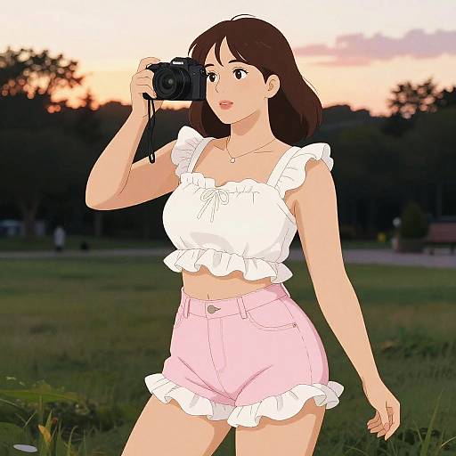 Playful Summer Style Curvy Woman