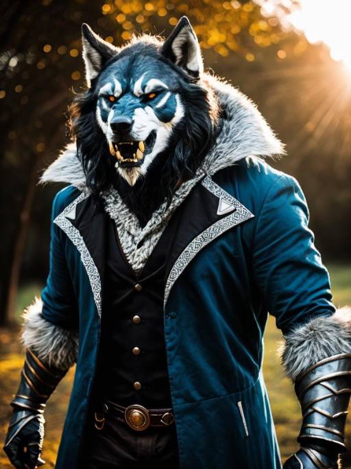 Cosplayer Dressed as Sabrewulf Character