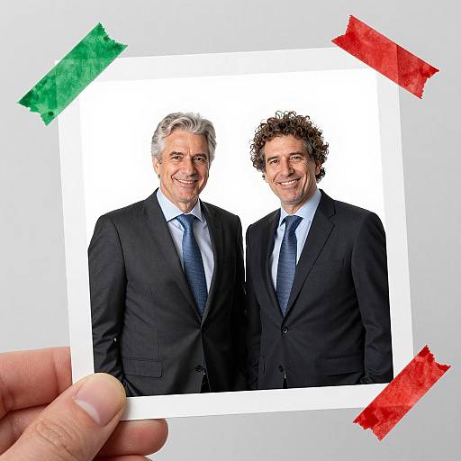 Middle-Aged Businessmen Smiling Together