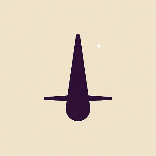 Minimalist Metronome Silhouette Design