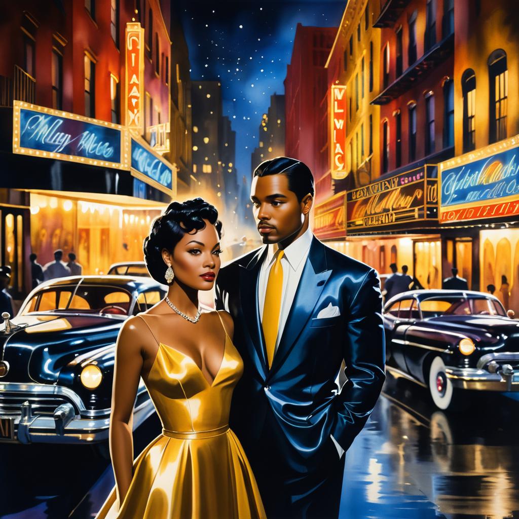 Elegant Harlem Nights in Vivid Art