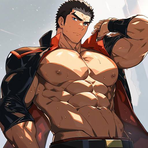 Illustration of Akihiro altland, gundam in the style of Dev (dev0614)