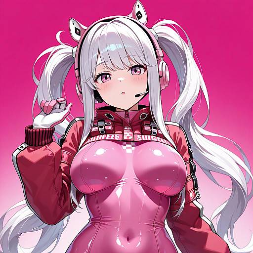 Illustration of Alice (nikke), goddess of victory: nikke in the style of Go-1