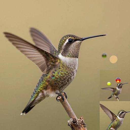 Anna's Hummingbird Close-Up with Bokeh