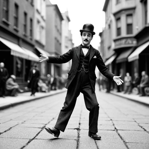 Macro Photo of Charlie Chaplin as The Tramp