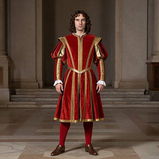 Man in Galileo Galilei Costume