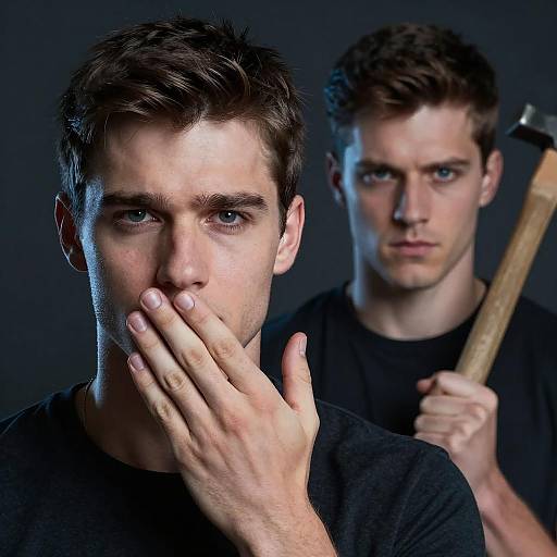 Dramatic Portrait of Two Men