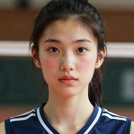 Ultra-Realistic Volleyball Girl Portrait