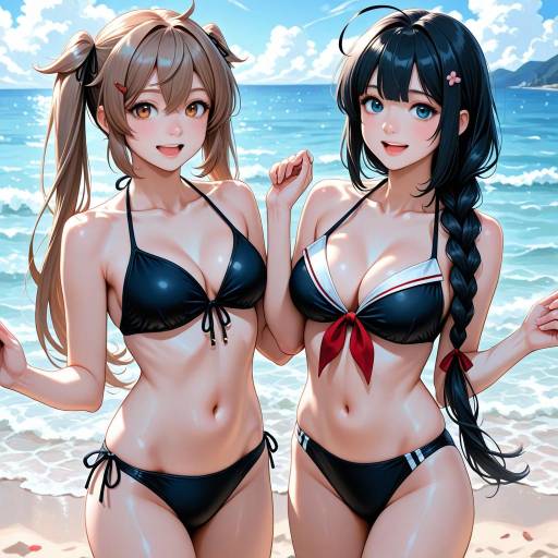 Fun Summer Day at the Beach