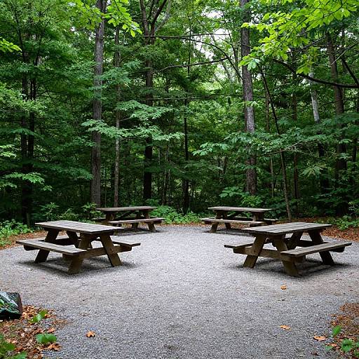 Serene Picnic Setting at Cosby Campground