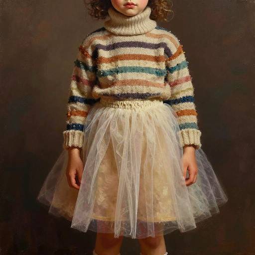 Painterly Portrait of Expressive Child