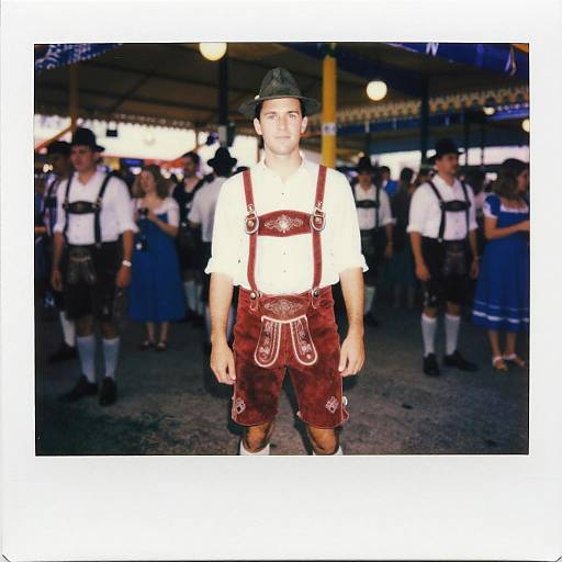 Trapezoid Man in Bavarian Oktoberfest Outfit