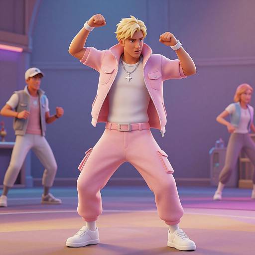 Hyper-Realistic Patrick Bateman Fortnite Dance