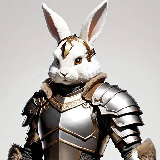 Stoic Knight with Rabbit Features Stoic Knight with Rabbit Features