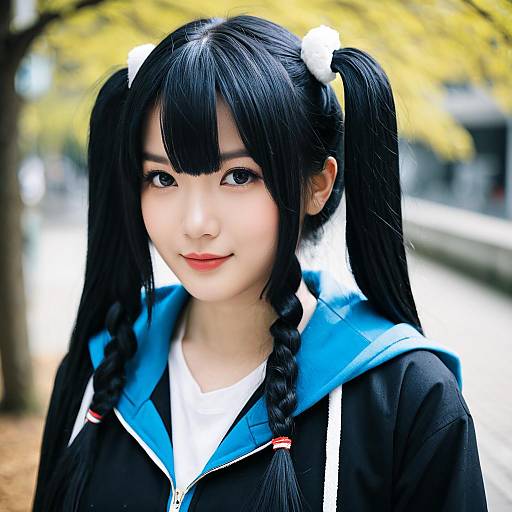 Lifestyle costume photo of Amano hina (tenki no ko). Cosplay clothes