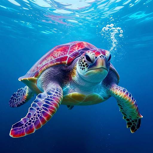 Cyberpunk Sea Turtle Face Swap