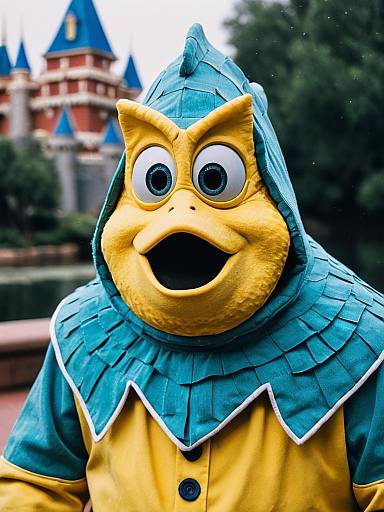 Photorealistic Flounder Costume Portrait