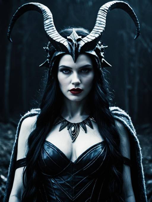 Woman in Lilith Goddess Fantasy Costume