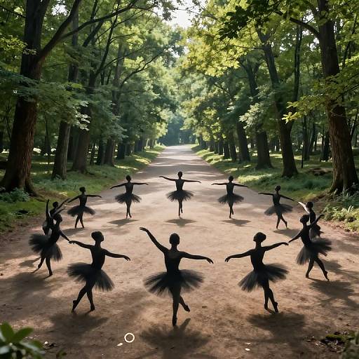Mirrored Trees and Shadow Ballet