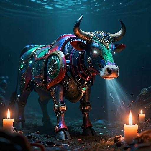 Cybernetic Cow Illuminates Dark Depths