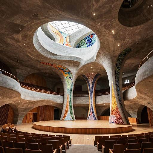 Futuristic Tadao Ando Concert Hall