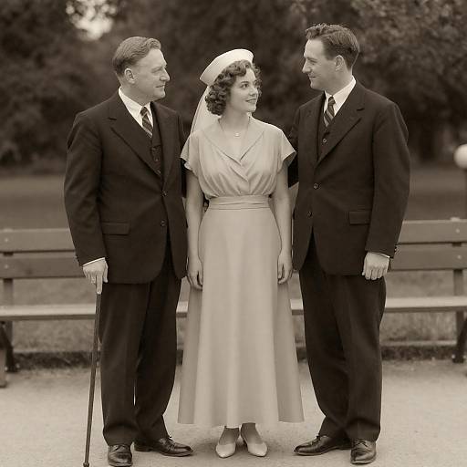 Vintage 1930s Wedding in Sepia Tone