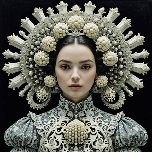 Baroque Android Nymph Queen Portrait