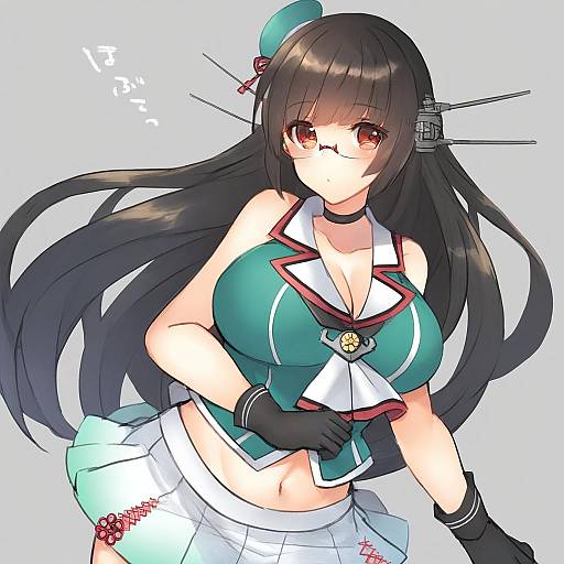 Illustration of Choukai kai ni (kancolle), kantai collection in the style of Shikino yuki