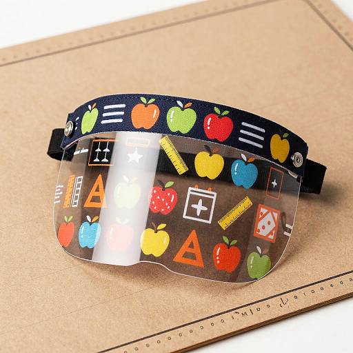 Colorful Educator-Inspired Face Shield