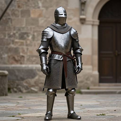 Medieval Mercenary Armor Pose
