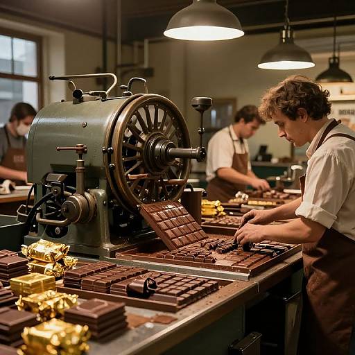 Vintage Hershey Chocolate Factory Interior